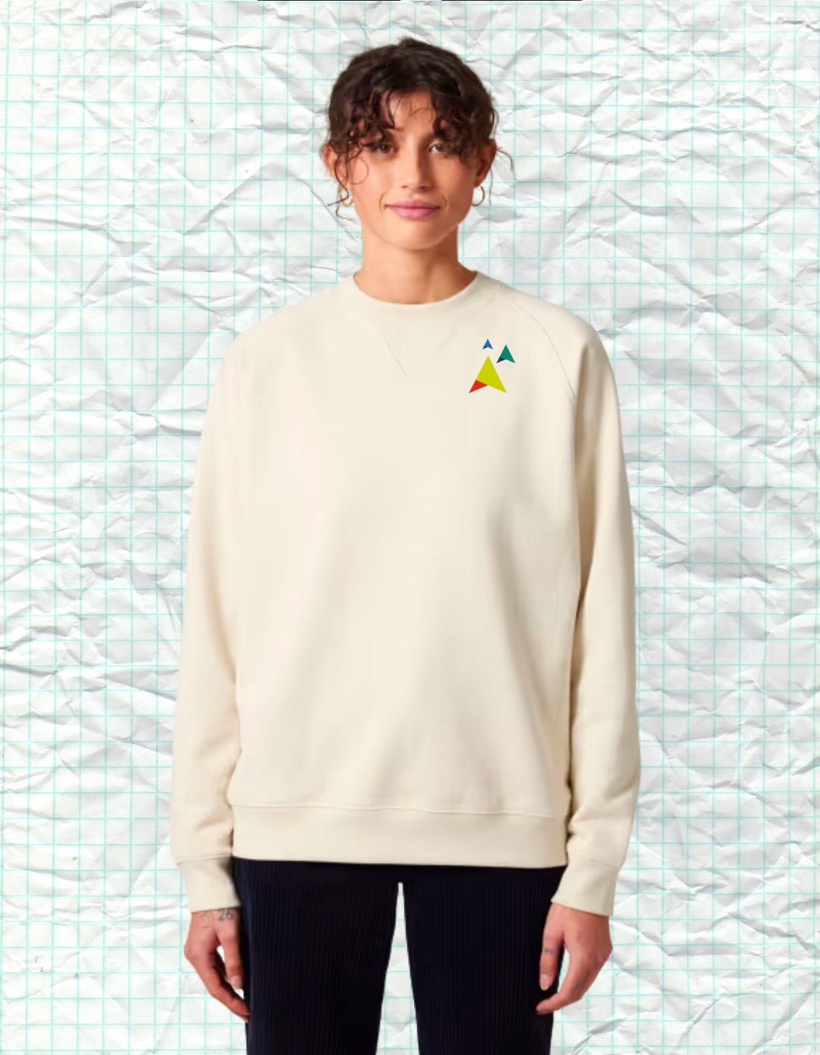 Covered in Spirit – Beige Uniseks Sweater (Knoxer) - JalaJala Artshop