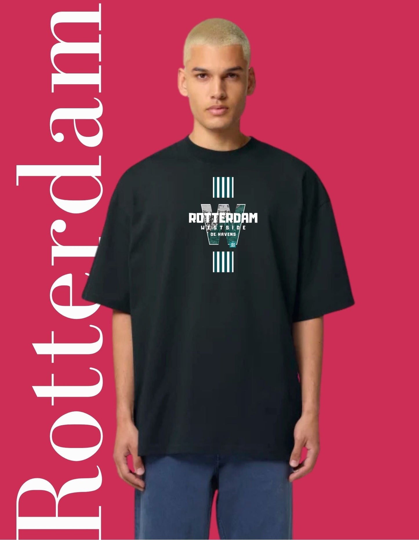 Oversized T-shirt – Rotterdam Spirit - JalaJala Artshop
