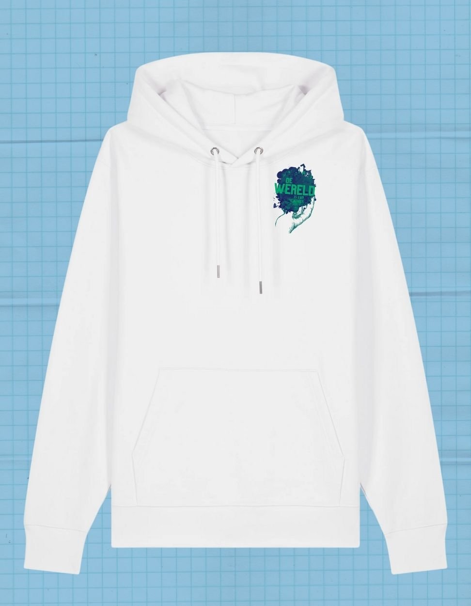 Premium Hoodie – De Wereld Is Van Iedereen | JalaJala - JalaJala Artshop