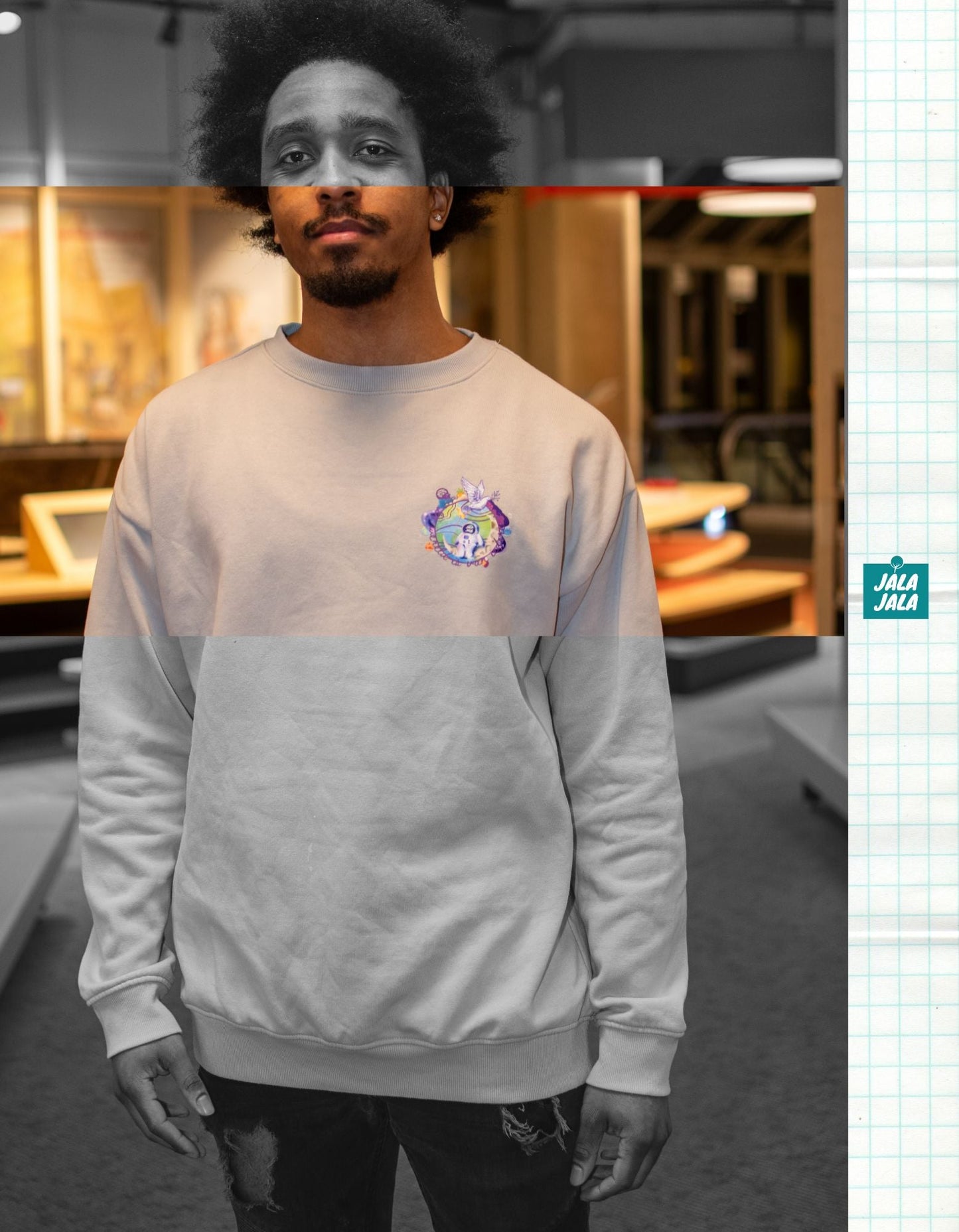 Sweater "De Wereld is van Iedereen 2.0" – Draag de boodschap. - JalaJala Artshop