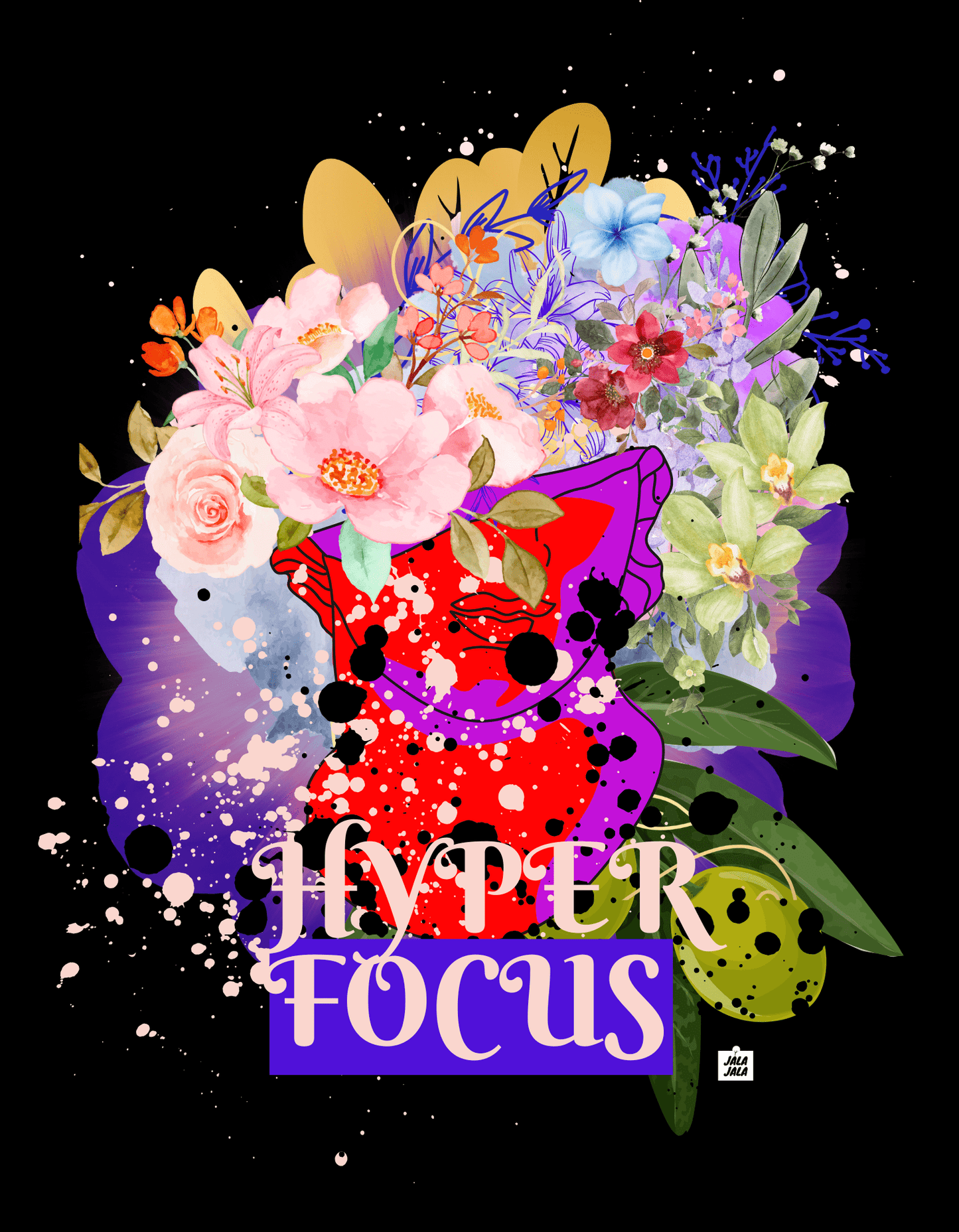 Sweater Unisex met Hyper Focus Design – Unieke Kunst om te Dragen - JalaJala Artshop
