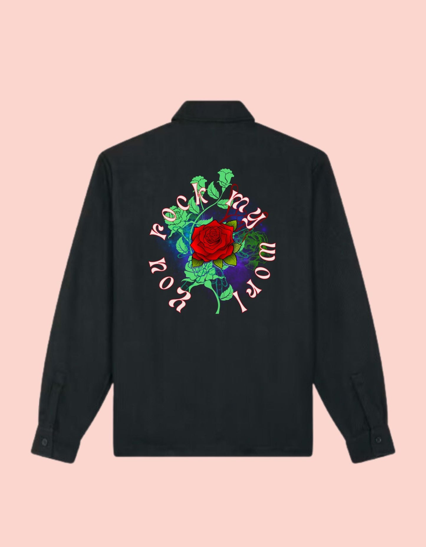 "You Rock My World" Overshirt – Stoer, Duurzaam & Veelzijdig - JalaJala Artshop
