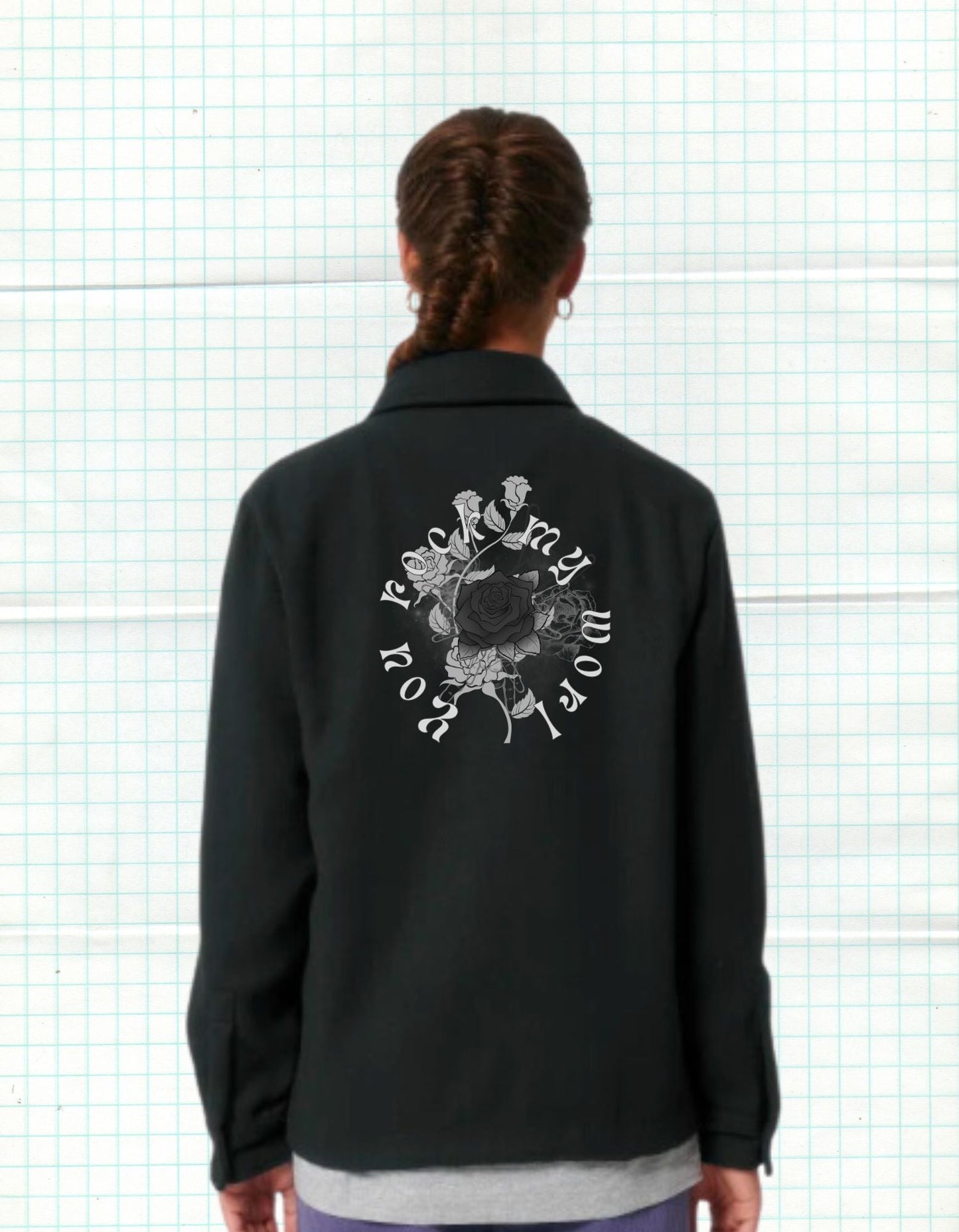"You Rock My World" Overshirt – Stoer, Duurzaam & Veelzijdig - JalaJala Artshop