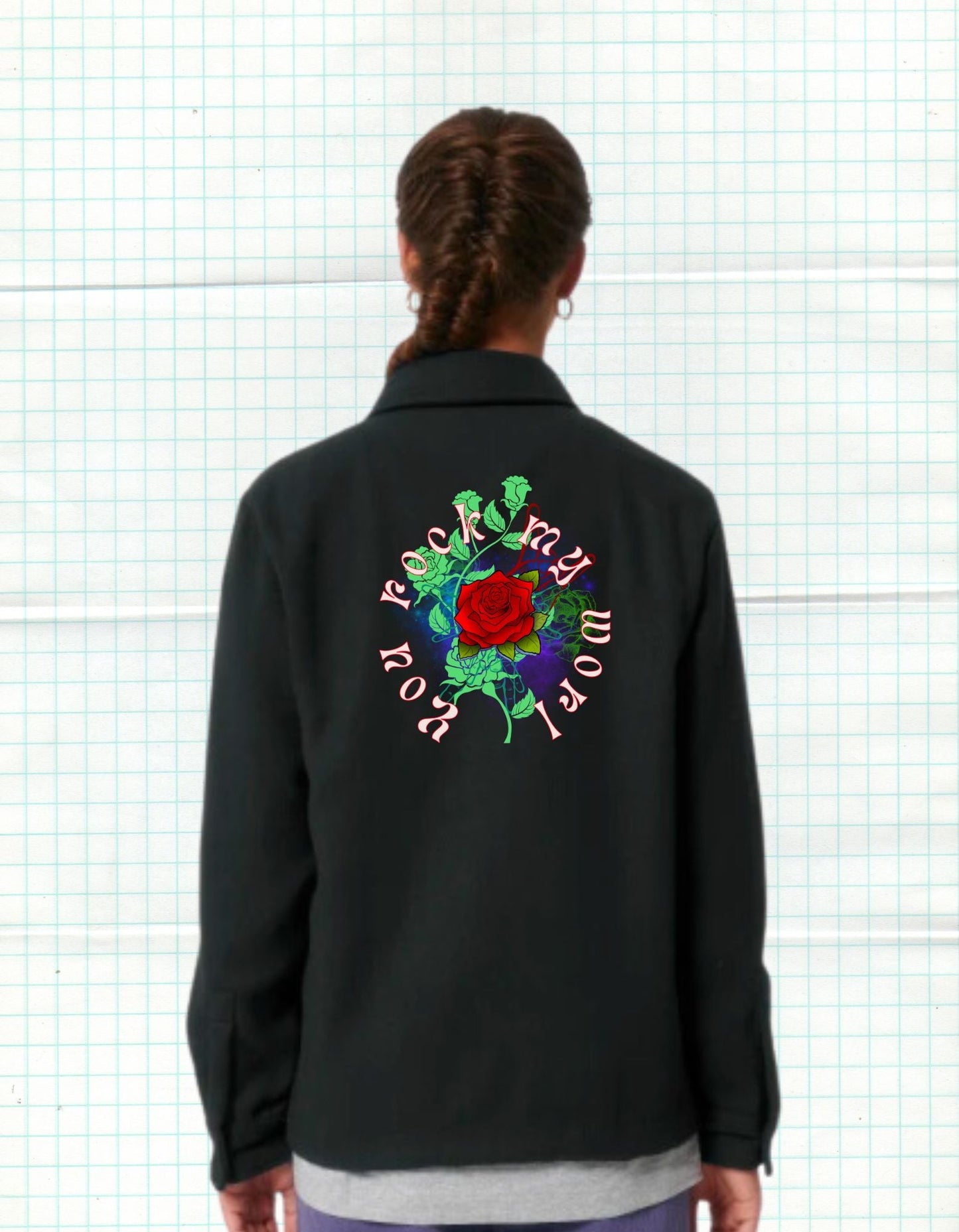 "You Rock My World" Overshirt – Stoer, Duurzaam & Veelzijdig - JalaJala Artshop