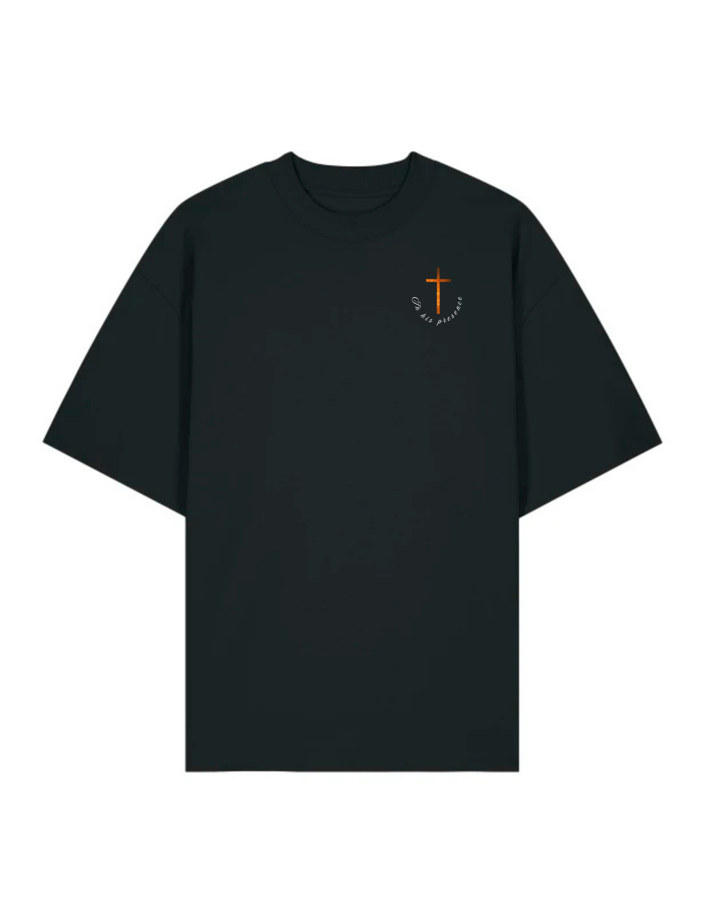 Oversized Festival T-shirt – “With Jesus / In His Presence” – Premium Art Design
