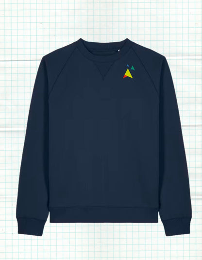 Cross of Grace – Navy Uniseks Sweater (Knoxer) - JalaJala Artshop