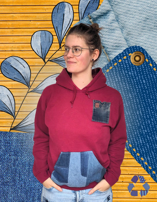 Funky Fibers uniseks hoodie - JalaJala Artshop