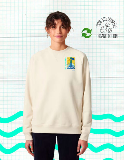 Funky Waters – Premium Biologische Sweater - JalaJala Artshop