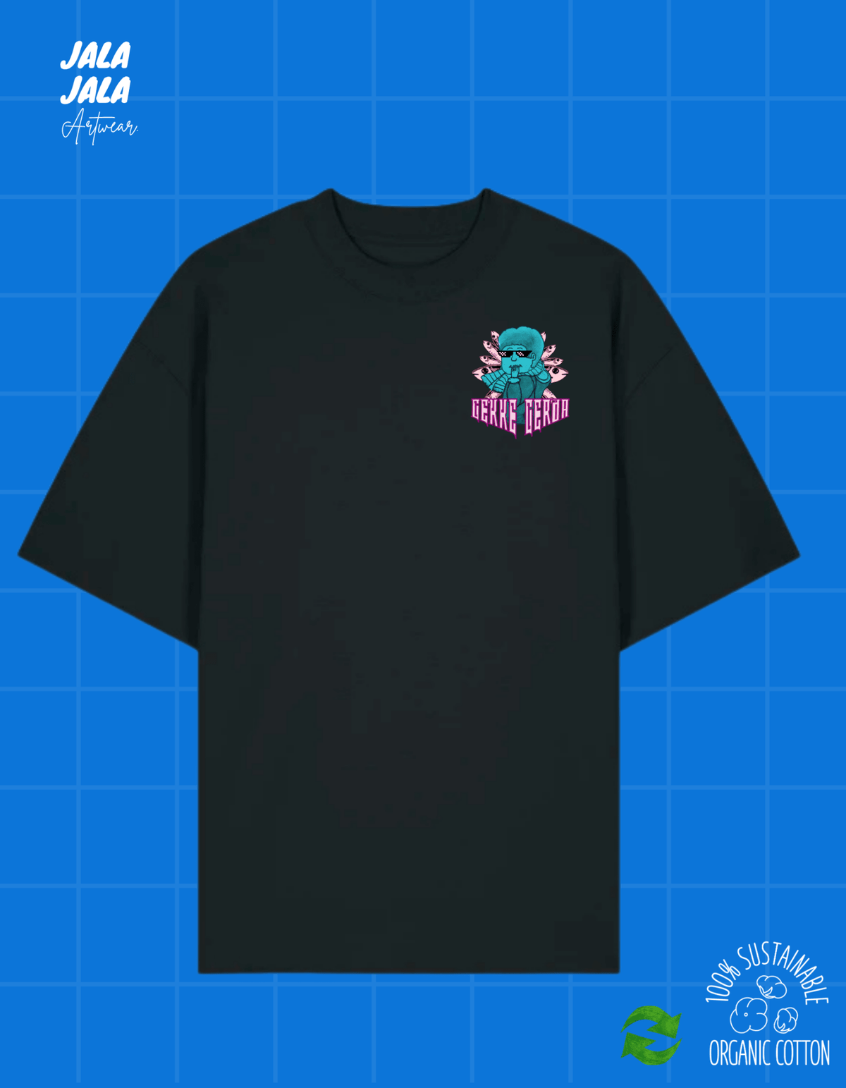 Gekke Gerda – Oversized Unisex T-shirt - JalaJala Artshop