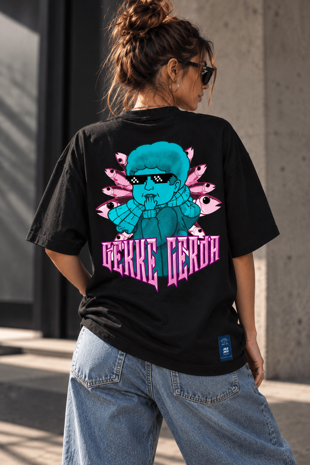 Gekke Gerda – Oversized Unisex T-shirt - JalaJala Artshop