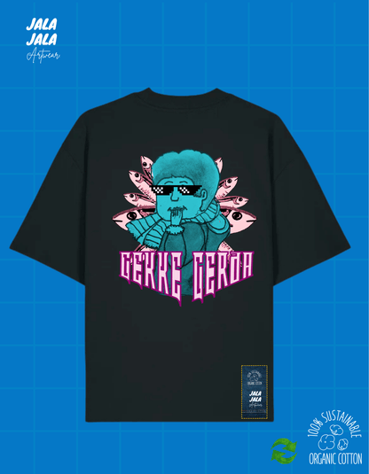 Gekke Gerda – Oversized Unisex T-shirt - JalaJala Artshop