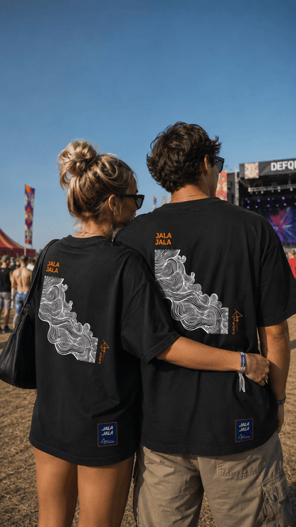 JALA JALA — Abstract Flow Oversized Tee - JalaJala Artshop