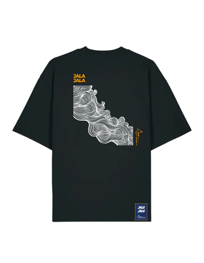 JALA JALA — Abstract Flow Oversized Tee - JalaJala Artshop