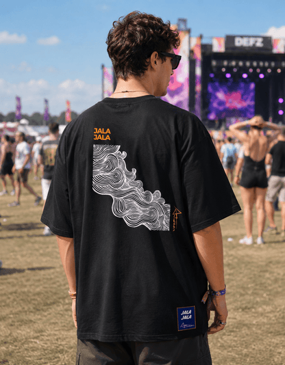 JALA JALA — Abstract Flow Oversized Tee - JalaJala Artshop
