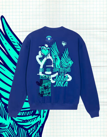 JalaJala Art Sweater Uniseks – Oversized Stanley Stella Ledger Dry | Duurzame Streetwear met Artistiek Design - JalaJala Artshop