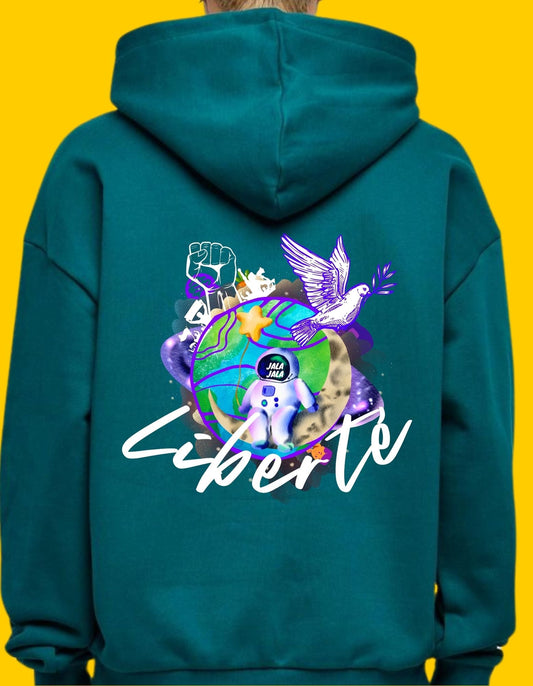 LIBERTE Hoodie – Krachtig Statement voor Vrijheid | Jalajala.nl - JalaJala Artshop