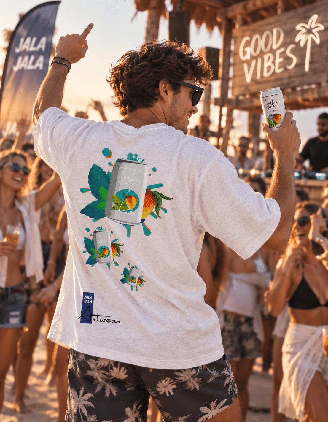 Lucker Can × JalaJala Artwear – Oversized T-shirt - JalaJala Artshop