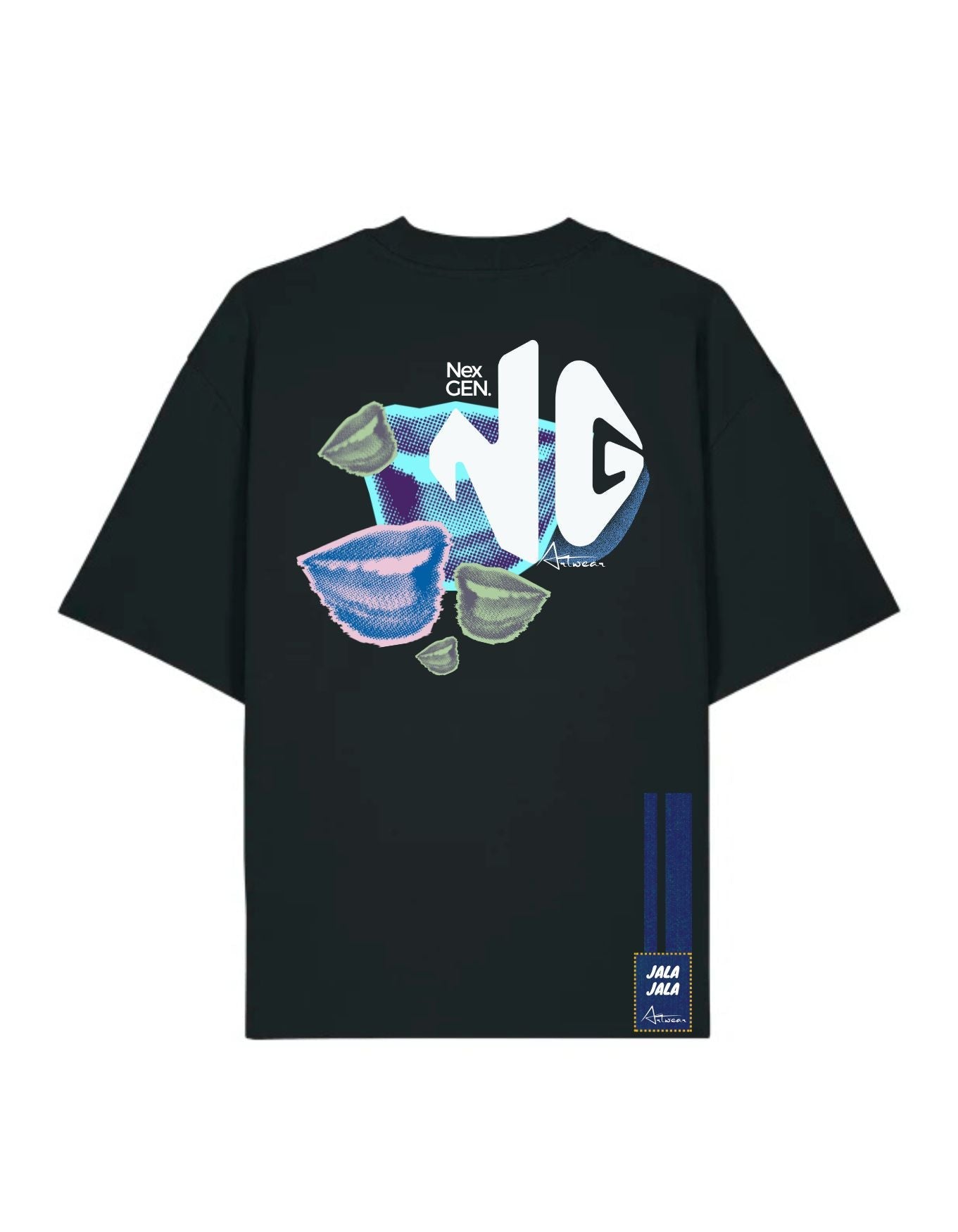 Next Gen Oversized Art T-Shirt – Stanley/Stella Blaster Uniseks | JalaJala Artwear - JalaJala Artshop