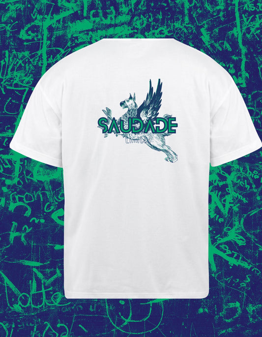 Oversized t-shirt premium uniseks - Saudade - JalaJala Artshop