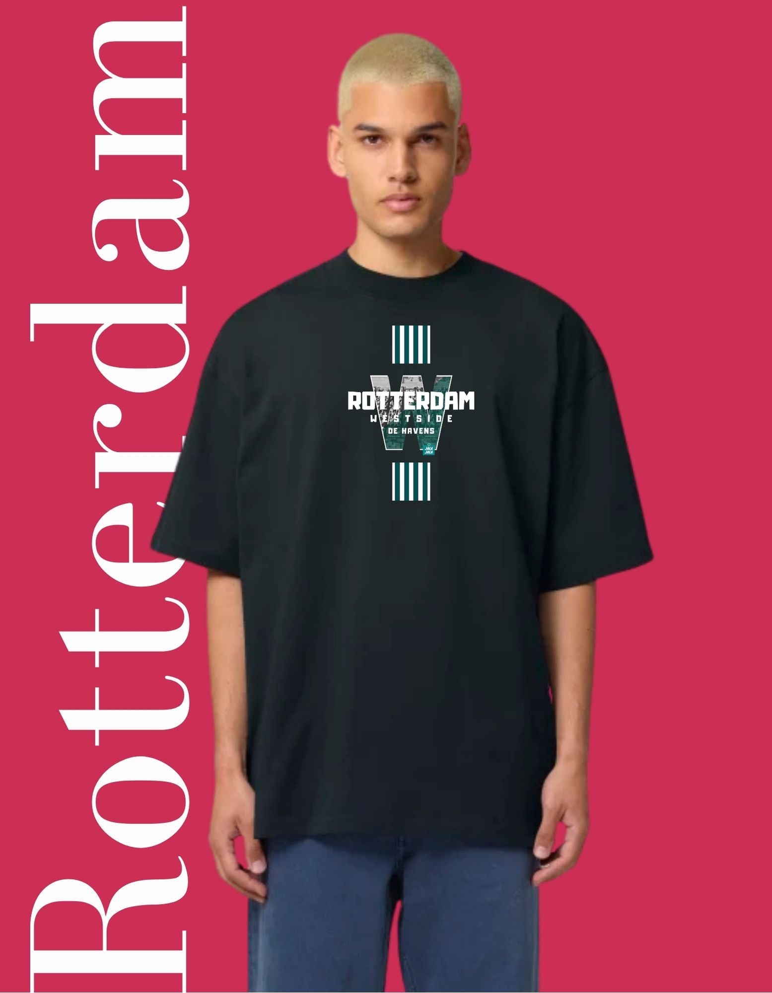 Oversized T-shirt – Rotterdam Spirit - JalaJala Artshop
