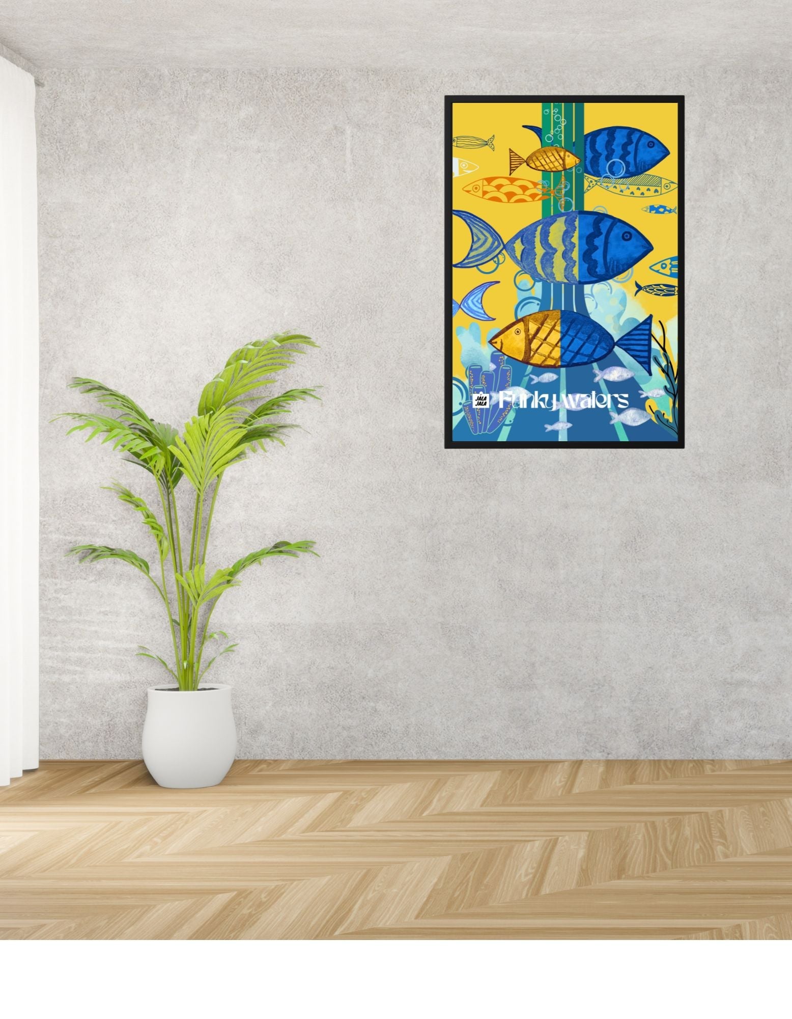 Poster Funky Waters – Een Duik in Creativiteit met een kunst poster - JalaJala Artshop