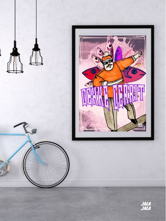 Poster Gekke Gerrit – Kunstposter - JalaJala Artshop