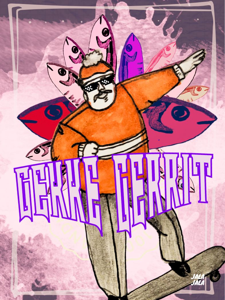 Poster Gekke Gerrit – Kunstposter - JalaJala Artshop