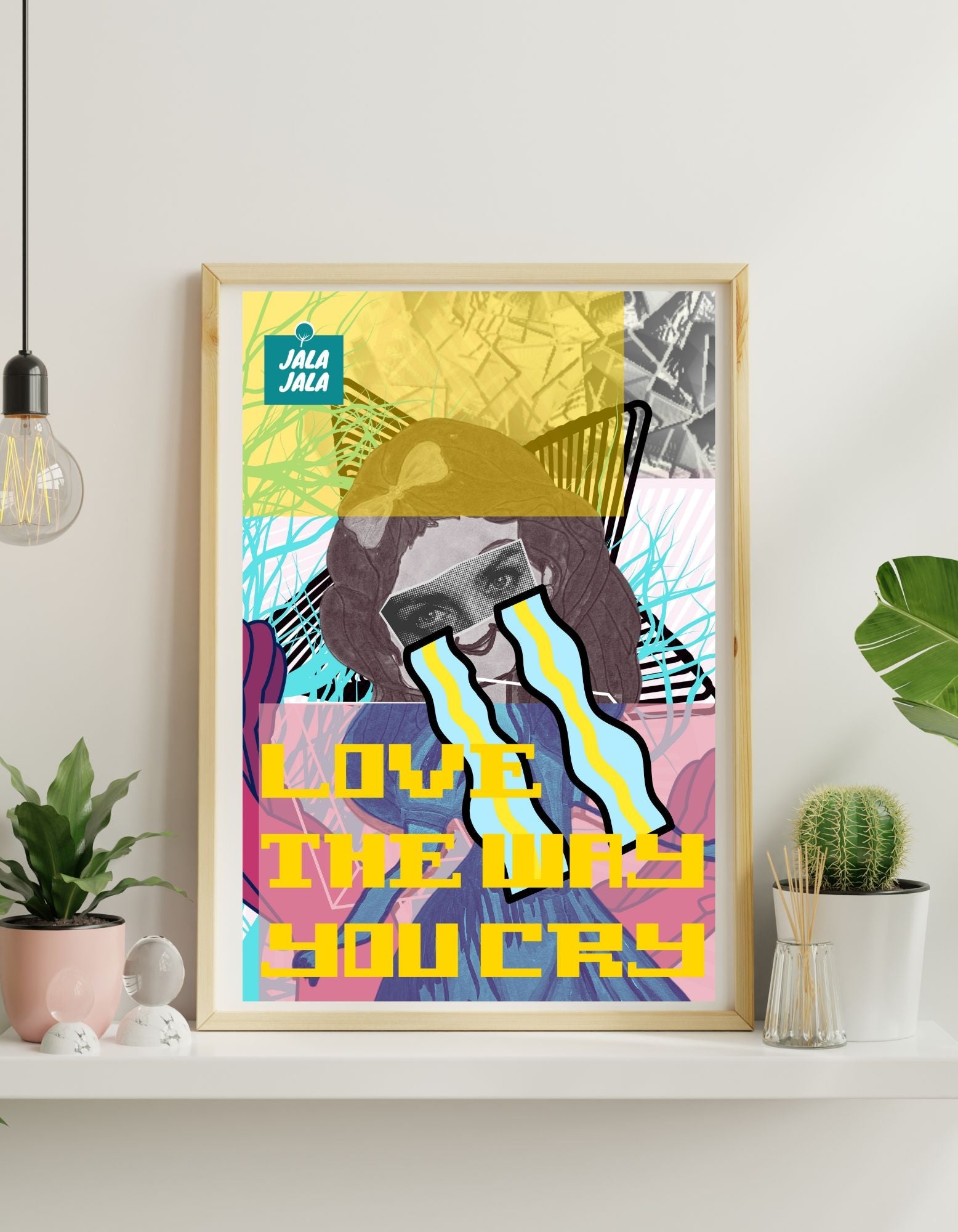 Poster Love The Way You Cry" – Kunst met Emotie - JalaJala Artshop
