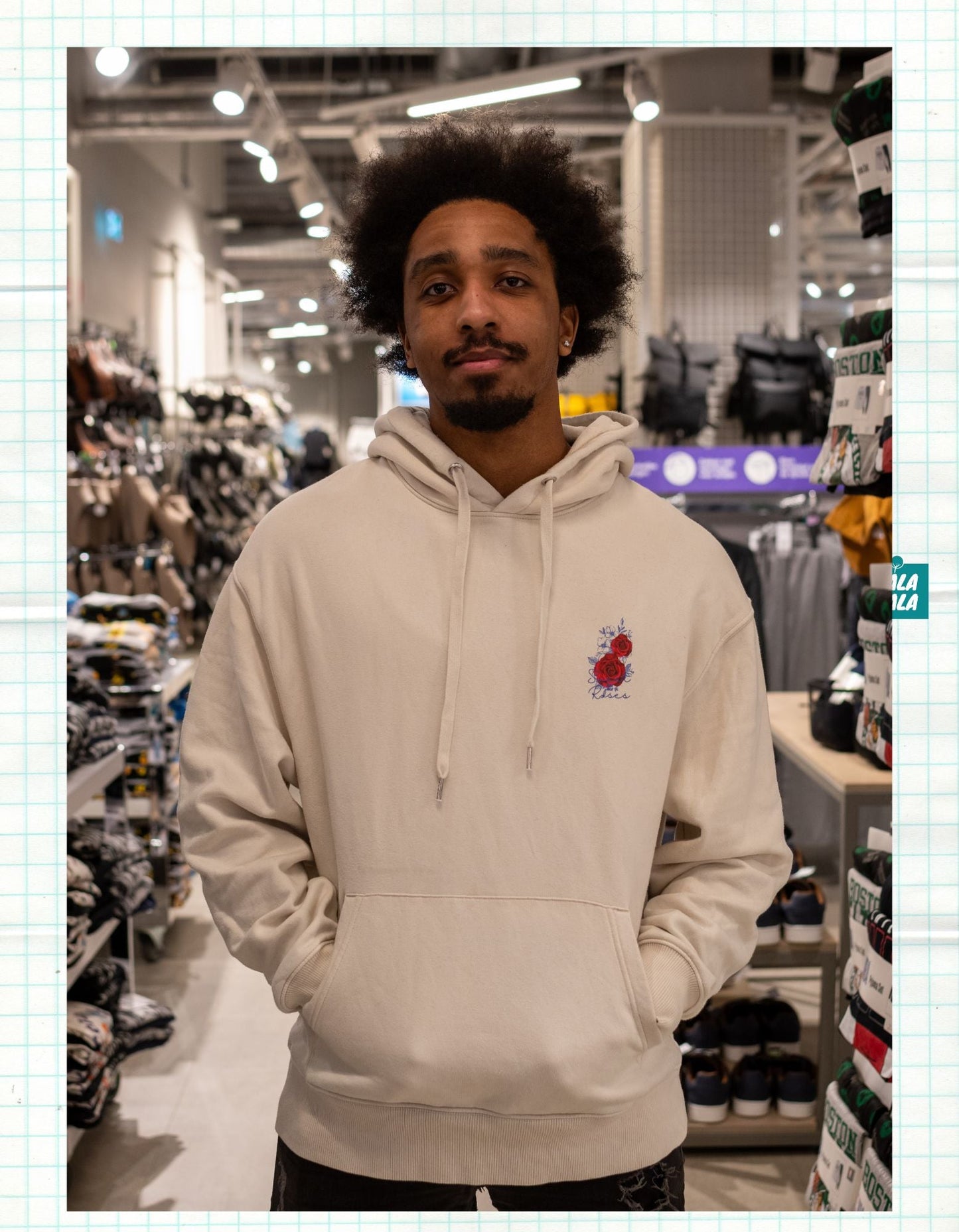 Premium Hoodie – Sweet Roses | Limited Edition voor Valentijnsdag - JalaJala Artshop