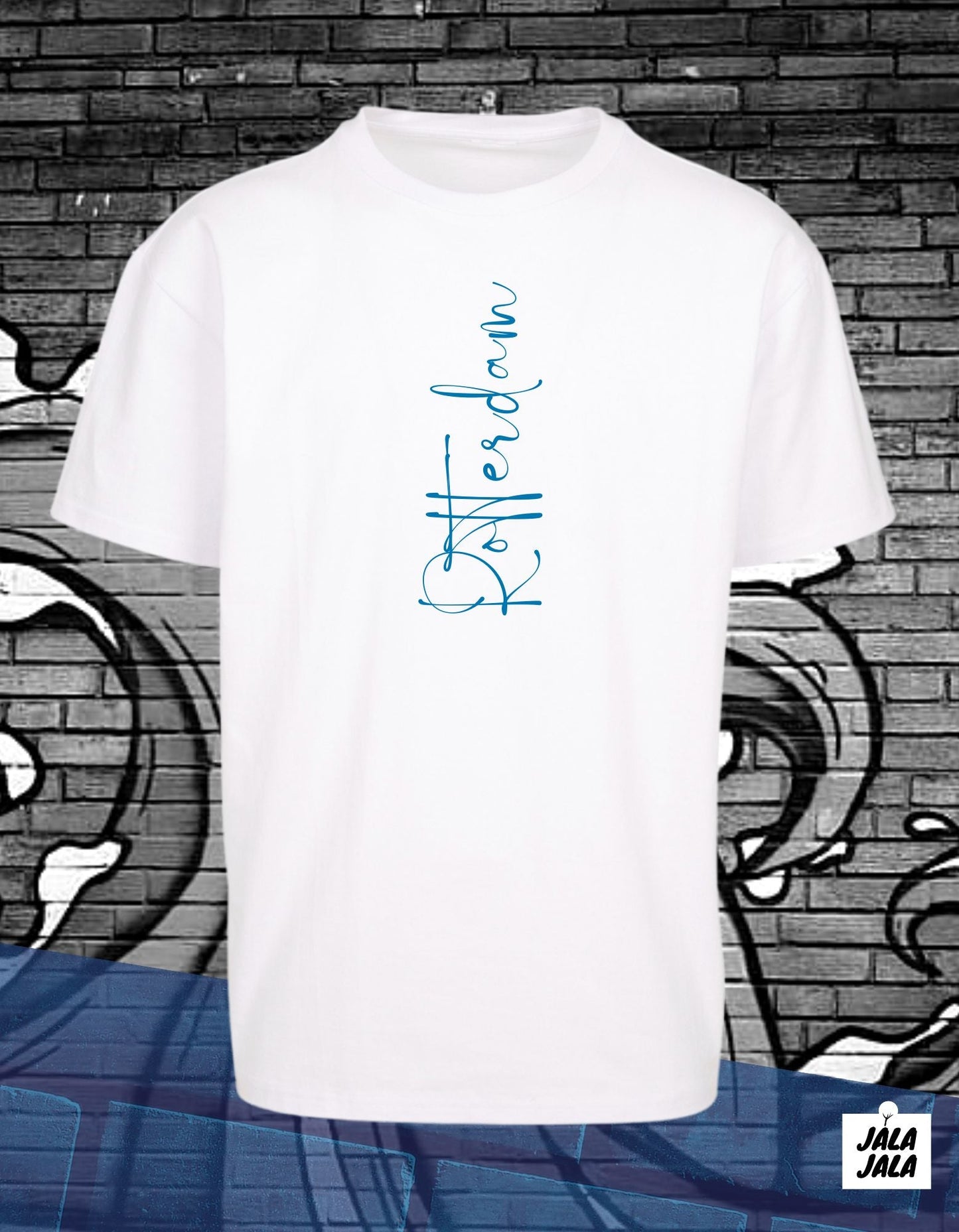 Rotterdam Oversized T-Shirt – Draag Jouw Stad met Trots - JalaJala Artshop