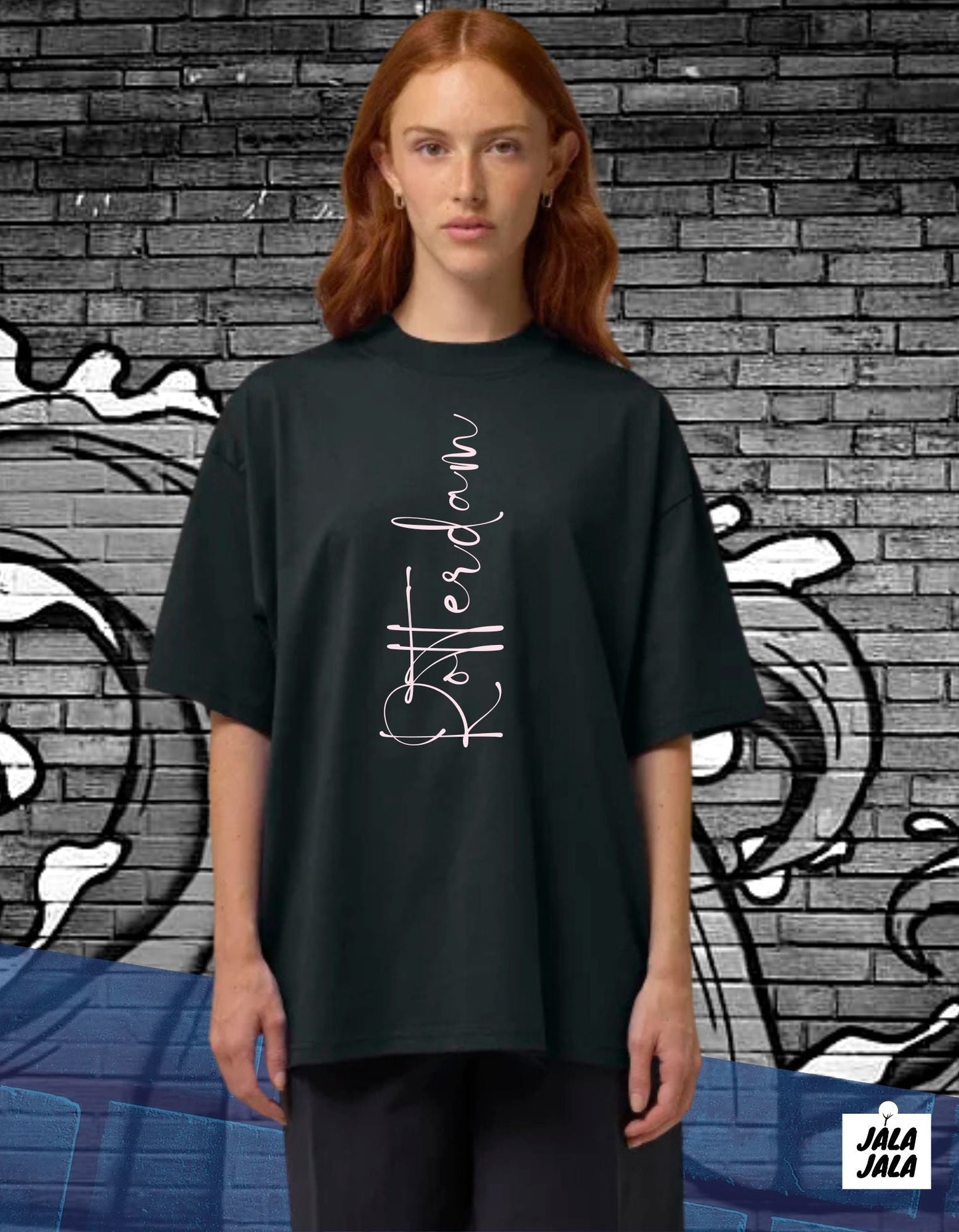 Rotterdam Oversized T-Shirt – Draag Jouw Stad met Trots - JalaJala Artshop