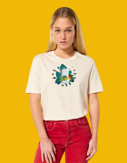 Supermercado T-shirt – Kunstzinnig, Duurzaam en Vol Kleur - Normal fit - JalaJala Artshop