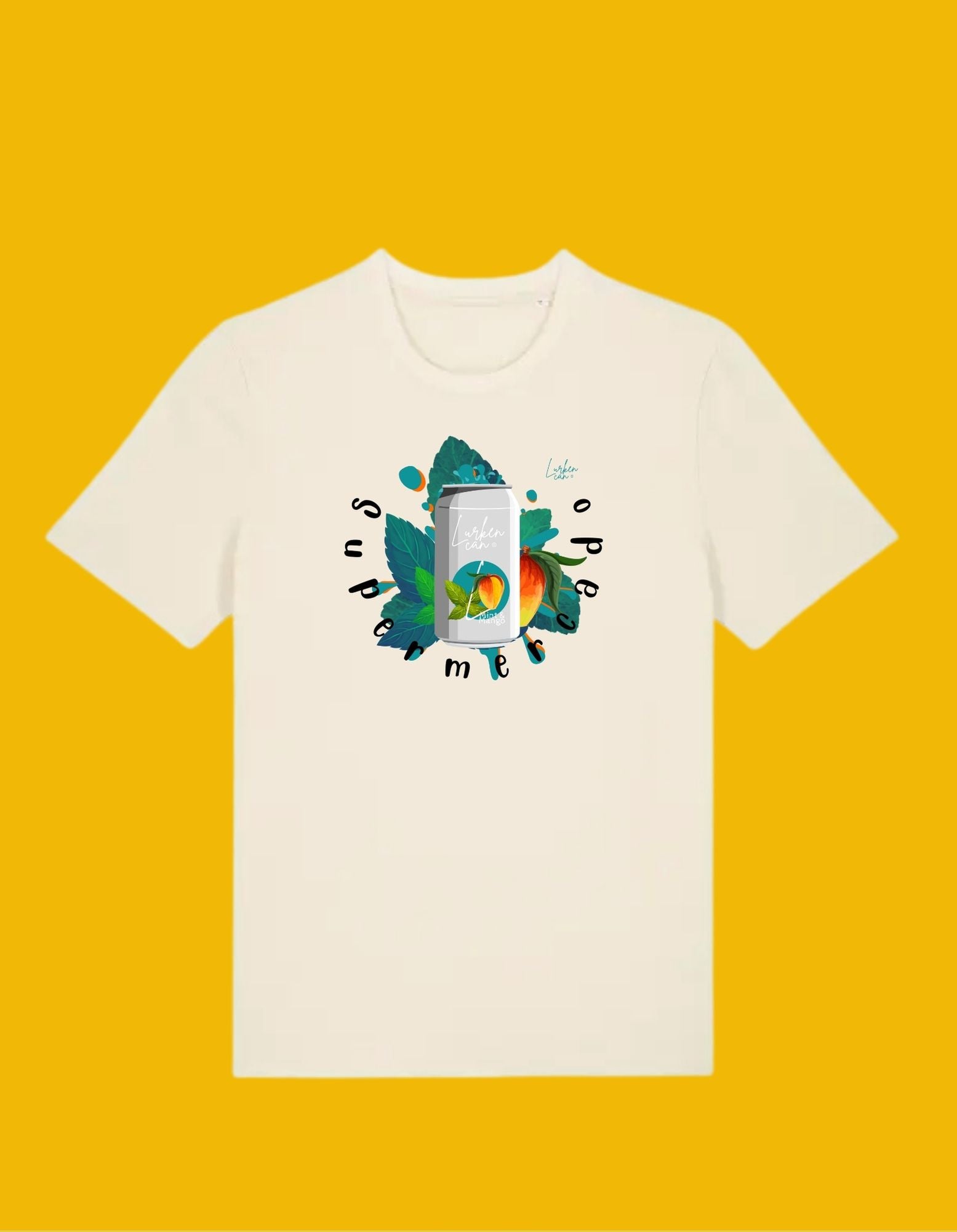 Supermercado T-shirt – Kunstzinnig, Duurzaam en Vol Kleur - Normal fit - JalaJala Artshop