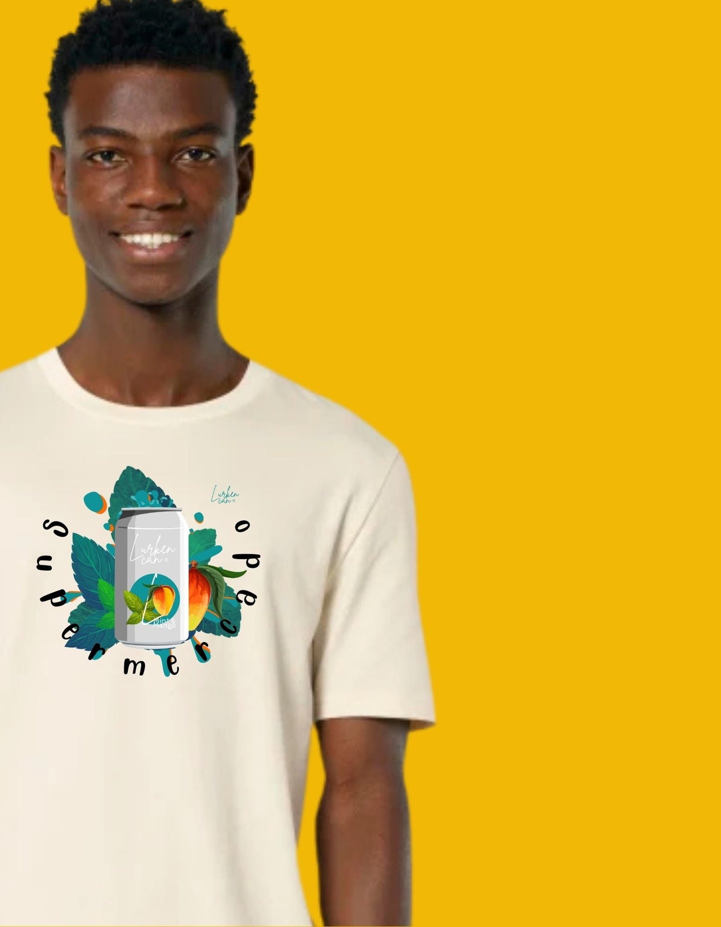 Supermercado T-shirt – Kunstzinnig, Duurzaam en Vol Kleur - Normal fit - JalaJala Artshop
