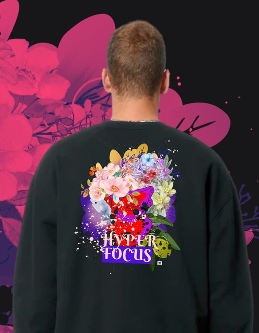 Sweater Unisex met Hyper Focus Design – Unieke Kunst om te Dragen - JalaJala Artshop