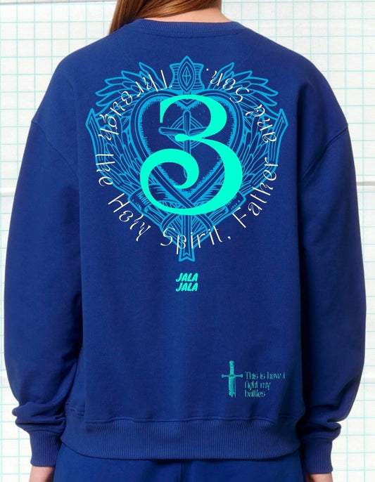 Through the Holy Spirit, Father and Son – Premium Faith Sweater - JalaJala Artshop