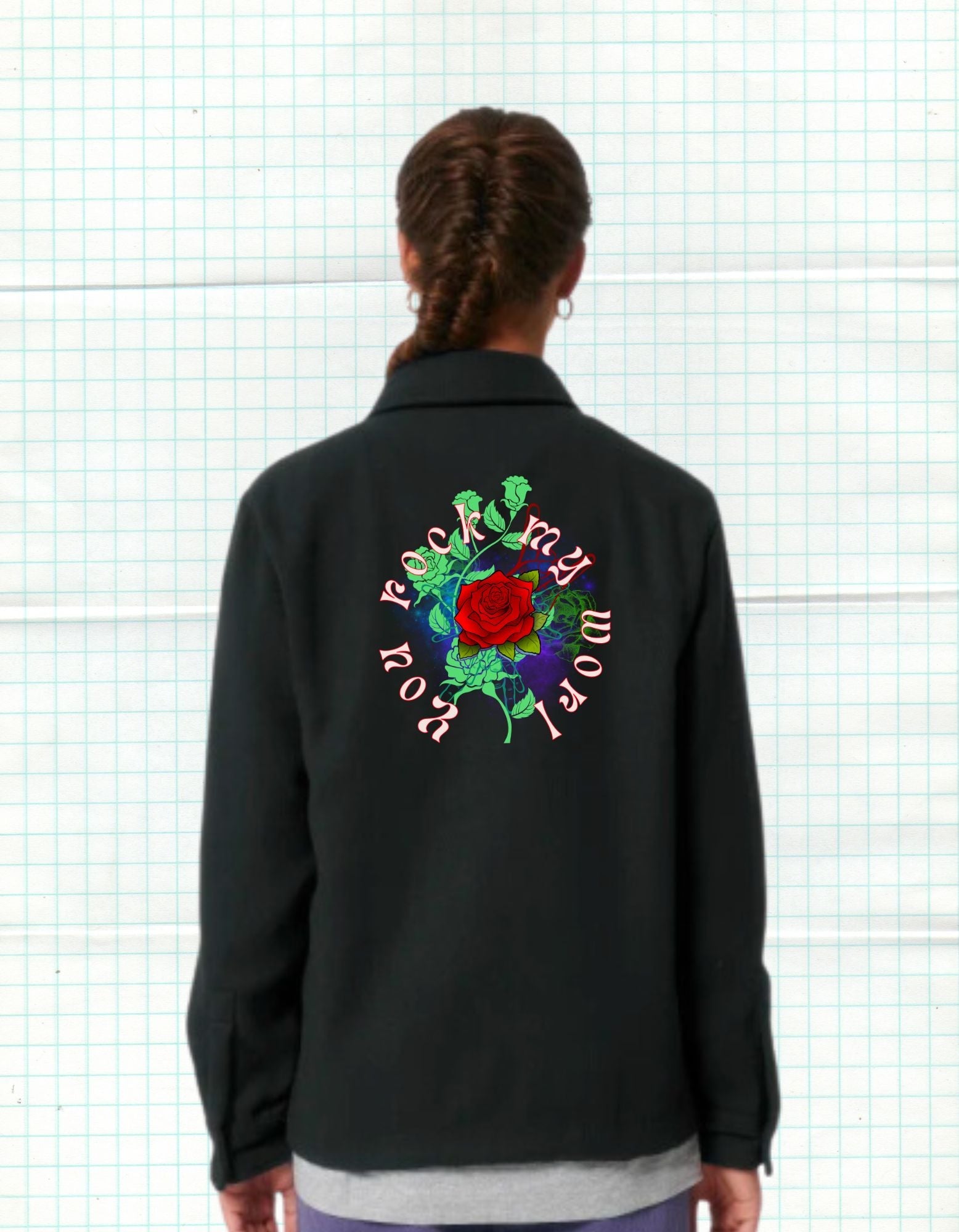 "You Rock My World" Overshirt – Stoer, Duurzaam & Veelzijdig - JalaJala Artshop